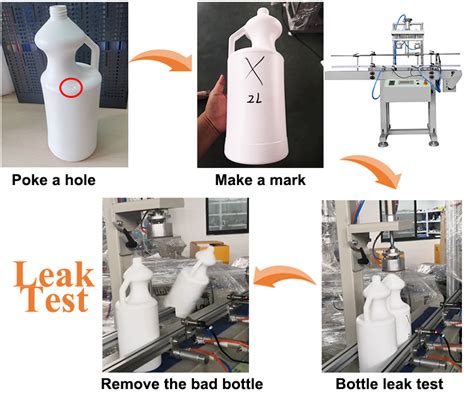 plastic bottle leak testing